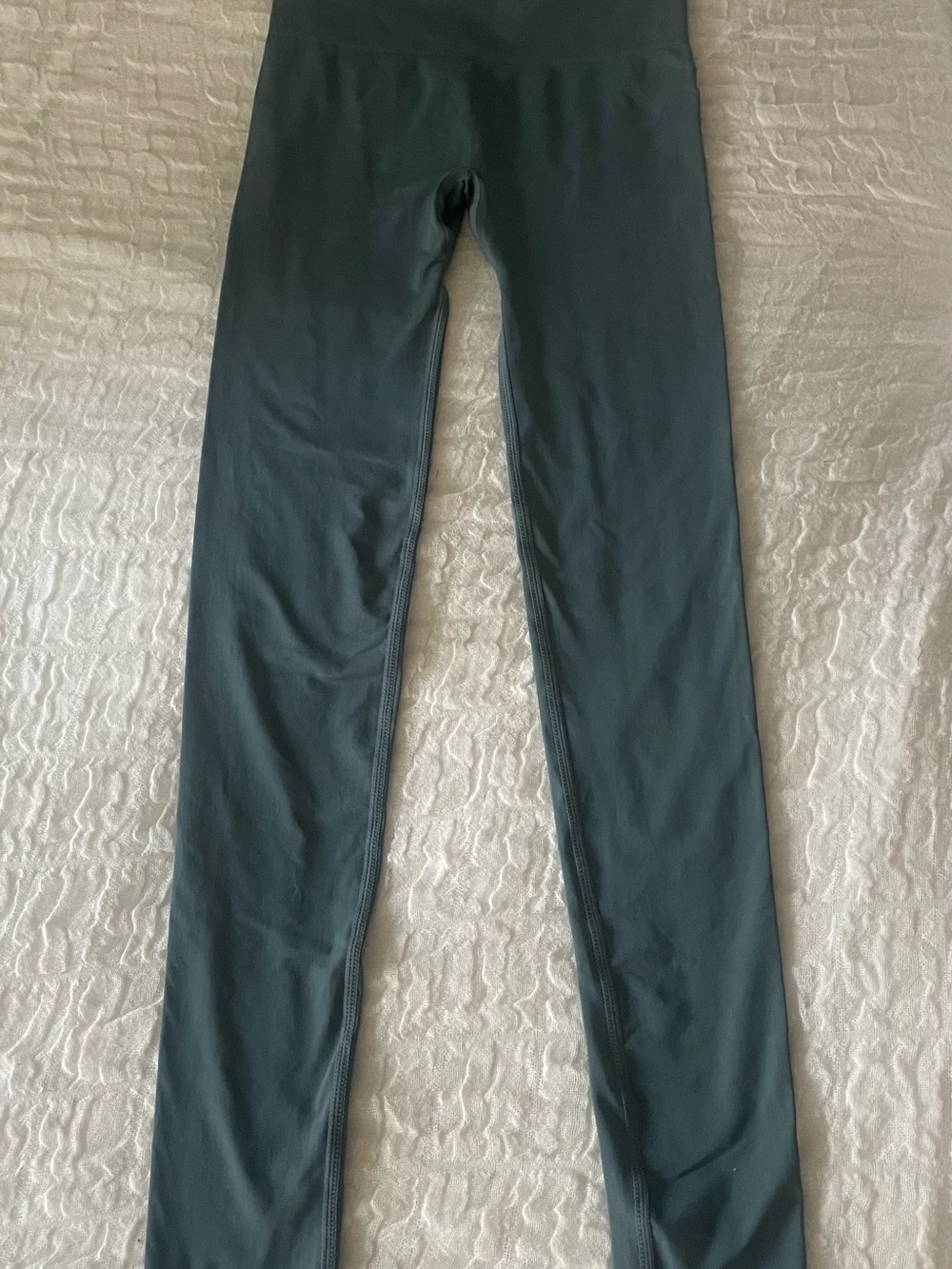 SKIMS Seamless Leggings in Slate Blue-Green